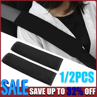 1/2PCS Car Safety Seat Belt Shoulder Pads Cover Cushion Harness Pad Protector • £3.26