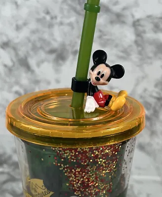 Disney~Mickey Mouse~Children’s~Green Drinking Tumbler W/ Undetachable Straw~NWT • $15.48