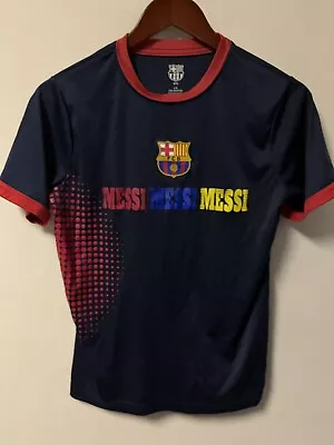 FCB FC BARCELONA Messi Messi Messi Youth Jersey Shirt Size L Soccer Futbol • $16.99