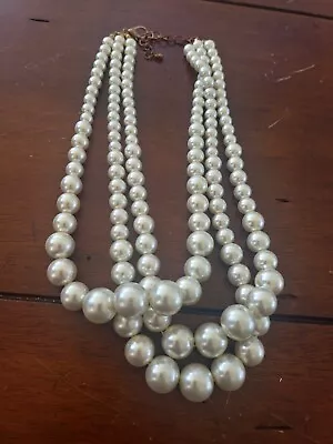 Multi Strands (3)Faux Pearl Necklace  • $9.99