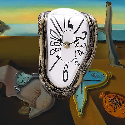 Lafocuse Silent Melting Clock Antique GoldSalvador Dali Watch Melted ClockCrea • £18.26
