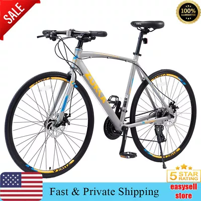 ZUKKA 24Speed Hybrid Bike Disc Brake 700C Road Bike For Men Women's City Bicycle • $339