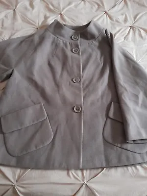 🤎 M&s Autograph Womens Short Swing Jacket Sable Uk 20 Vgc🤎 • £15