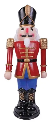 Animated Nutcracker 3' Toy Soldier Christmas Red Blue Decoration Statue  • $89.99