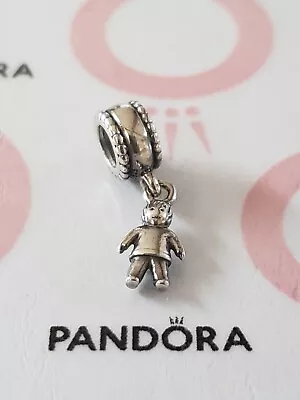 Genuine Pandora Silver Dangle Boy Child Charm 925 ALE • £10