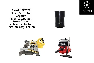 £11.99 • Buy Dewalt DCS777N Cordless Mitre Saw To Henry Hoover Converter Attachment
