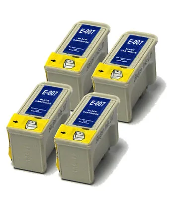 £18.98 • Buy 4x Black Compatible (non-OEM) Ink Cartridges To Replace T007