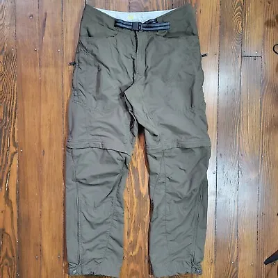 Mountain Hardwear Basin Trek Convertible Cargo Pants - Olive - Size Medium • $50