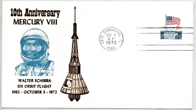 Nasa Mercury Astronaut Wally Schirra Sigma 7 Six Orbit Flight 10th Anniv. • $6.50