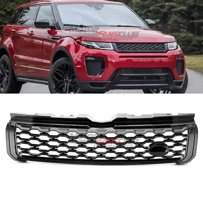 Glossy Black Front Bumper Grill Upper Grille For Range Rover Evoque 2012-2019 • $96