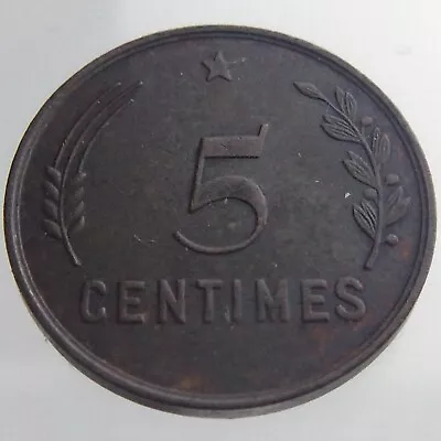 1930 Luxembourg 5 Centimes KM# 40 Circulated Coin Bronze W404 • $7.99