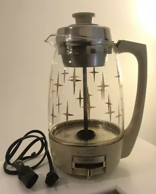 Proctor Silex Citation Atomic Age Glass Coffee Pot Percolator Tested - See Video • $79.99