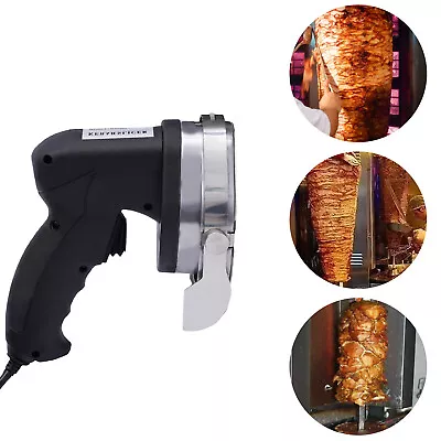 Electric Kebab Cutter Slicer Meat Blade Doner Shawarma Cutting Machine 110V 80W • $88