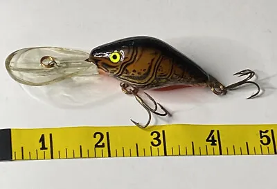 Vintage Fishing Lure Manns 30+ Deep Diving CrankBait Crayfish Pattern RARE • $15.40