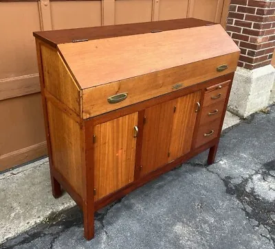 Antique Moore Precision Mahogany Toolbox Machinist Workbench Desk Wood Jig Borer • $1950