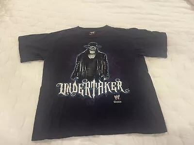 2007 WWF The Undertaker Tee Shirt T Youth Size Large WWE Wresting Hybrid Cotton • £19.79