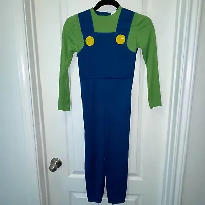 Disguise Super Mario Boys' Classic Luigi Jumpsuit Costume ONLY MEDIUM 8-10 NEW • $9.10