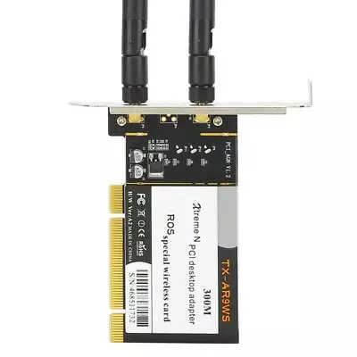 300Mbps PCI Desktop Adapter For Windows XP/7/8/10 - WiFi Card For High • $17.15