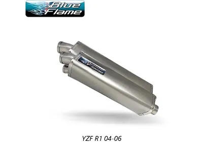 Yzf R1 Exhausts 2004-2006 Pair-yamaha-blueflame Stainless Steel Tri-oval • $665.83