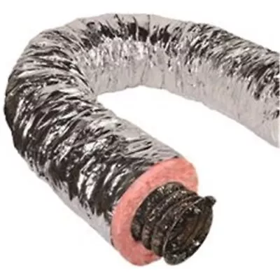 Master Flow 14 In. X 25 Ft. Insulated Flexible Duct R8 Silver Jacket  • $127