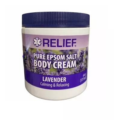 Assured  Relief Pure Epsom Salt Body Cream Lavender Calming & Relaxing 6oz-RARE • $12.49