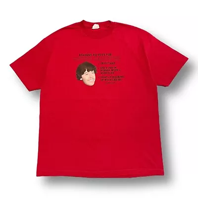 Vote For Pedro Napoleon Dynamite 2005 Red Tee Size XL • $18