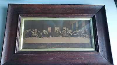 Antique Framed Print After Leonardo DaVinci The Last Supper Black & White  • £29.95