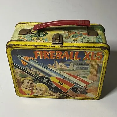 Vintage Metal Fireball XL5 Lunchbox 1964 No Thermos Read Description • $54.99