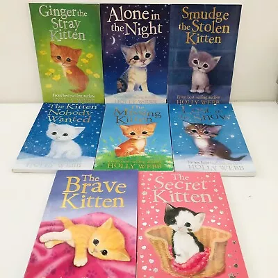 Holly Webb • 8 Books • Kitten Cat Bundle • The Secret Missing Brave • Stripes • £14.99