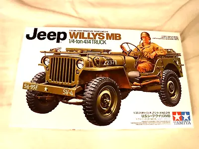1/35 Tamiya US Jeep Willys MB 1/4 Ton 4X4 Truck W/ Driver #35 219 • $22.95