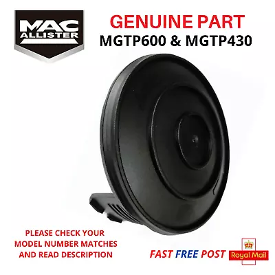 £9.85 • Buy Strimmer Spool Cover Cap For Mac Allister MGTP430 MGTP600  FAST POST
