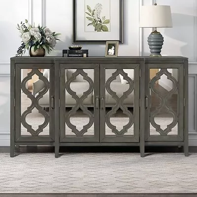 Bellemave Mirrored Cabinet Sideboard Buffet Cabinet With Storage Modern Console • $250