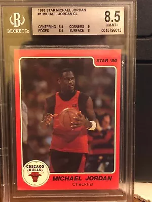 Rookie Michael Jordan Star Checklist #1 BGS 8.5why Watch Item When You Can Buy • $780