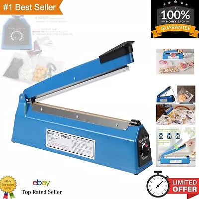 8 Inch Manual Heat Sealer For Plastic Bags - Lightweight Design 8 Temperatur... • $35.11