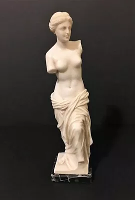 Venus Of Milo / Aphrodite Statue On Black Marble Signed G. Ruggeri • $75.85