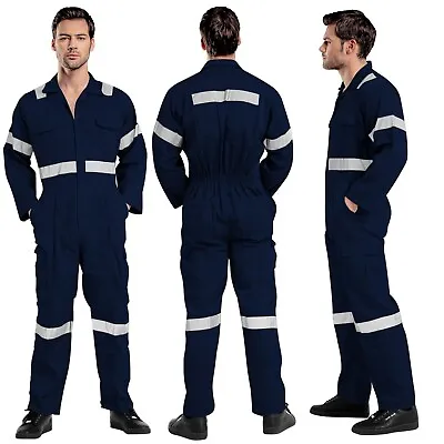 Gratex Men's Overall Jumpsuit Work Coverall Boiler Suit In Blue Or Gray Color • $31.99