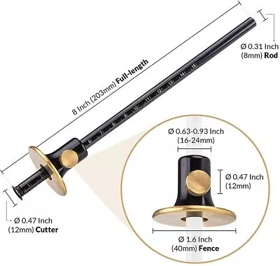 Premium Wheel Marking Gauge Metric & Imperial Readings - Tyzacktools • £19.99