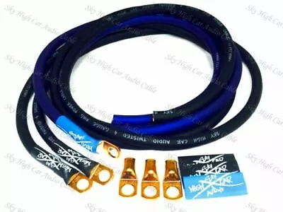 Sky High Car Audio 4 Gauge Cca Big 3 Kit Blue/black • $29.99