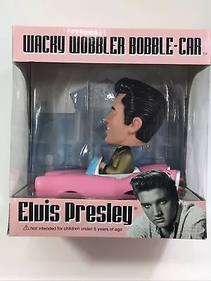 Rare Collectible Elvis Presley In Gold Suit In Pink Cadillac Bobblehead By Funko • $155