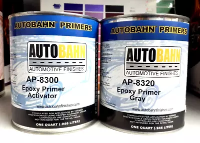 Autobahn AP8320 Gray DTM Epoxy Primer 1:1 Quart Kit 1/2 Gallon Sprayable USA • $79.99