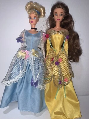 $24.99 • Buy Mattel Disney Vintage Dress Up Dream Beauty & The Beast Belle & Cinderella Doll