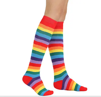6 Pairs Over The Knee High Socks Crazy Socks Premium Cotton • £18.05