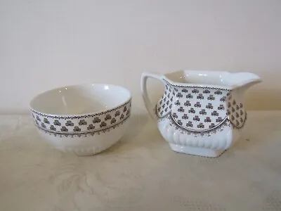 Adams Sharon Design Milk Jug Creamer & Sugar Bowl • £7.99