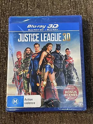 Justice League 3D - 3D + 2D Blu-ray (Blu-ray 2017) Brand New + Sealed RARE • $49.95