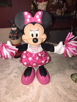 Disney Minnie Mouse Animated Cheerleader Sings & Dances Cheering Mattel Toy EUC • $19.99