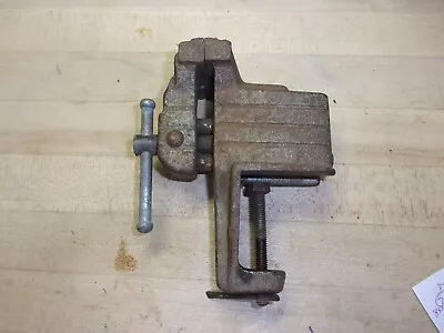 Vtg Mini Bench Vise Clamp On Bench V60  2 5/16  Wide Jaw Open's 2 7/8  FREE SHIP • $18.99