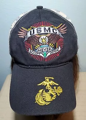 United States Marine Corps  Never Accept Defeat  USMC Digital Camo Hat Cap USA • $9.95