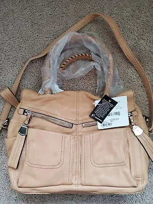 New B. Makowsky Ollie Satchel Vachetta Genuine Leather Women's Handbag • $165
