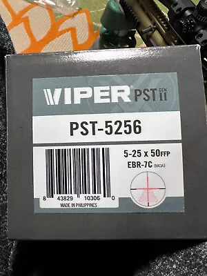 Vortex Viper PST GEN II 5-25X50 FFP Scope EBR-7C MOA PST-5256 W/CM-404 QR Mount • $500