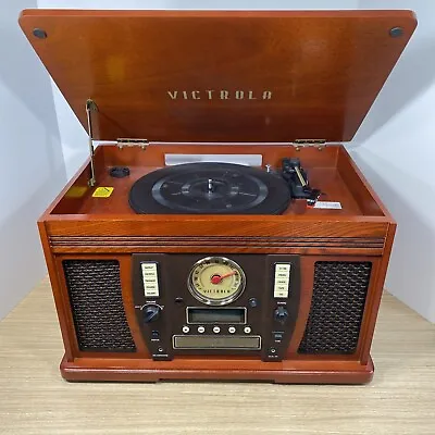 VICTROLA Record Player/Turntable 3 Speed Bluetooth AM/FM Radio USB Vinyl To MP3 • $104.99